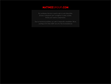 Tablet Screenshot of cafematinee.matineegroup.com